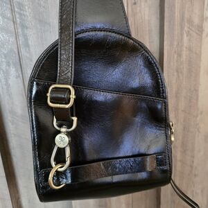 HOBO Black Leather Crossbody Bag
